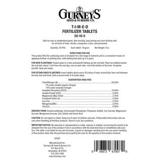 T-I-M-E-D Fertilizer Tabs